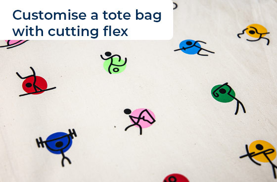 Customise a tote bag with cutting flex