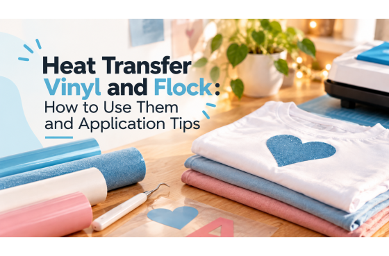 Heat Transfer Vinyl and Flock: How to Use Them and Application Tips
